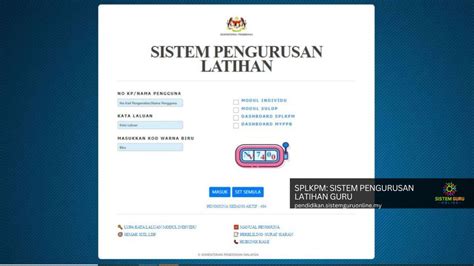 SPLKPM: SISTEM PENGURUSAN LATIHAN GURU.